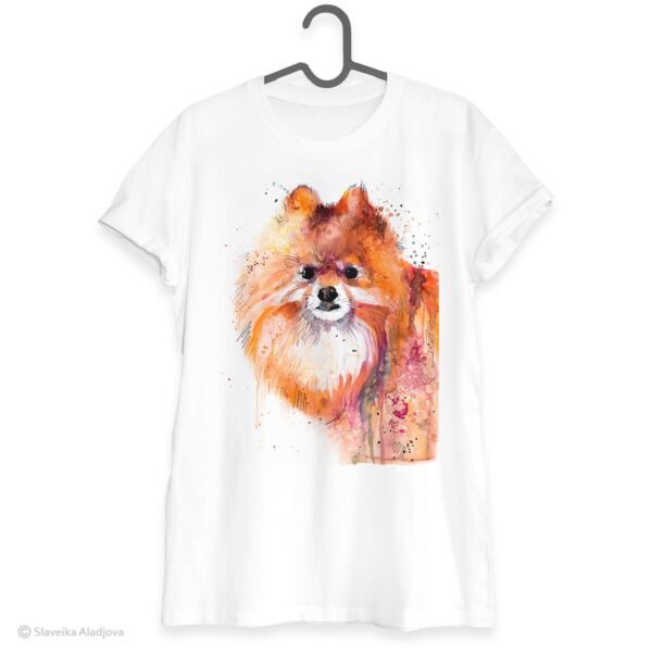 Pomeranian art T-shirt