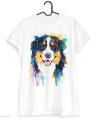 Bernese Mountain Dog art T-shirt
