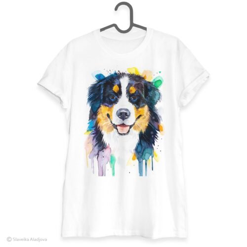 Bernese Mountain Dog art T-shirt