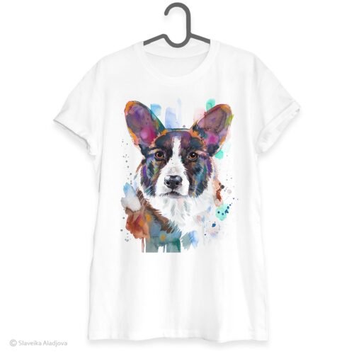 Cardigan Welsh Corgi art T-shirt