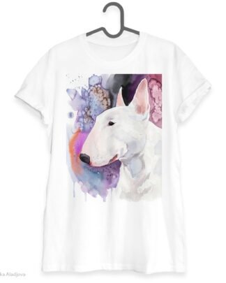Bull Terrier art T-shirt