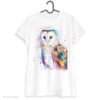Barn owl art T-shirt