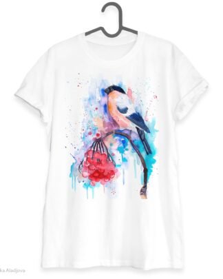 Bullfinch art T-shirt