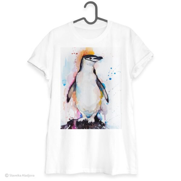 Chinstrap penguin art T-shirt
