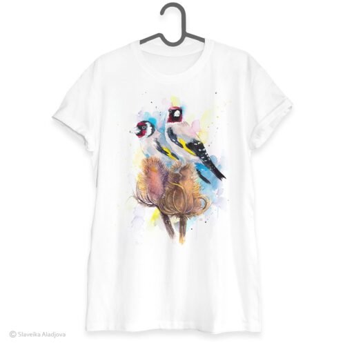 Goldfinch art T-shirt