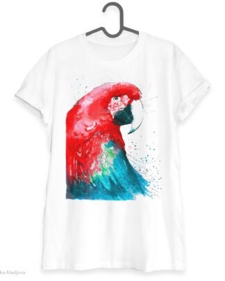 Green-winged macaw art T-shirt