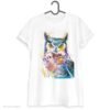 Horned Owl art T-shirt