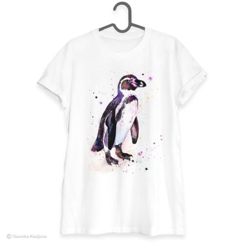 Humboldt penguin art T-shirt