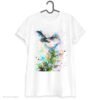 Long-tailed tit art T-shirt