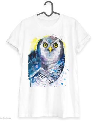 Northern hawk-owl art T-shirt