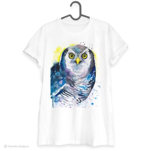 Northern hawk-owl art T-shirt