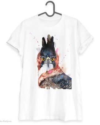 Ornate hawk-eagle art T-shirt