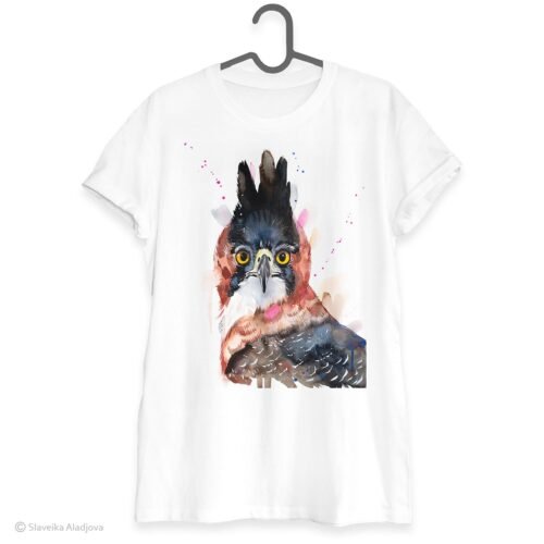 Ornate hawk-eagle art T-shirt