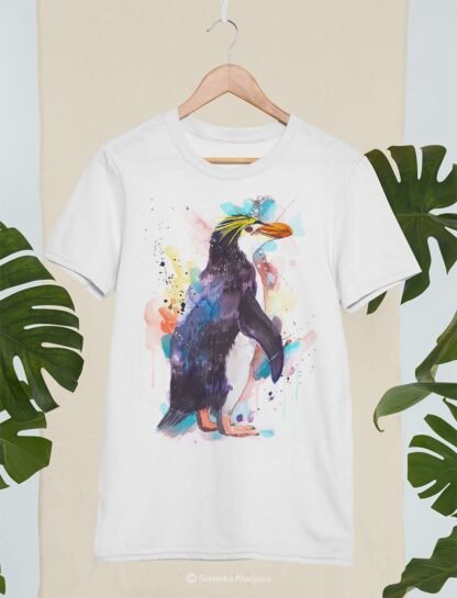 Royal penguin art T-shirt