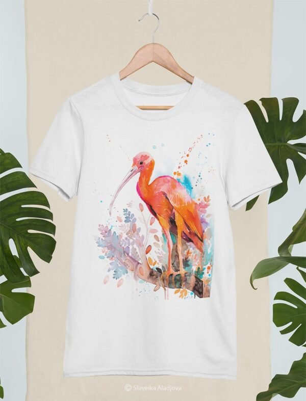Scarlet Ibis art T-shirt