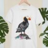Tufted puffin art T-shirt