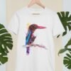 White-throated Kingfisher art T-shirt