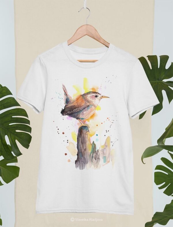 Wren art T-shirt