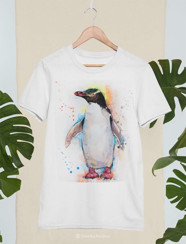 Yellow-eyed Penguin art T-shirt