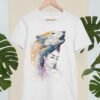 Wolf girl art T-shirt