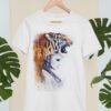 Tiger girl art T-shirt