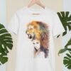 Lion girl art T-shirt