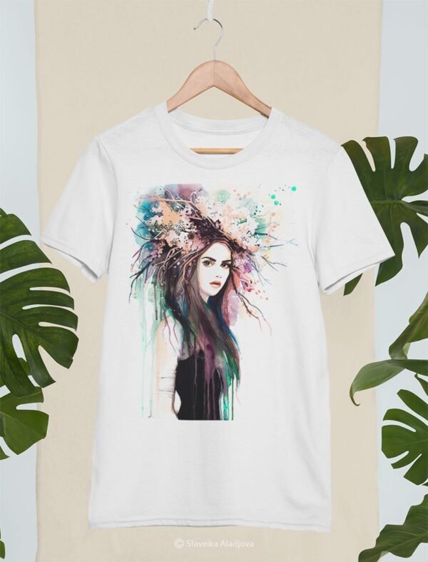 Spring girl art T-shirt