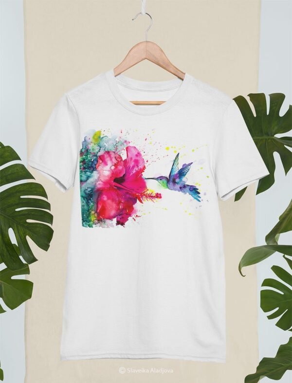 Violetear Hummingbird art T-shirt