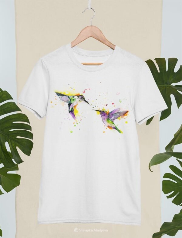 Hummingbirds art T-shirt