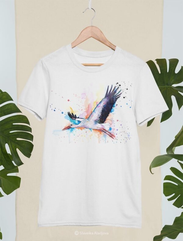 Stork art T-shirt Stork art T-shirt