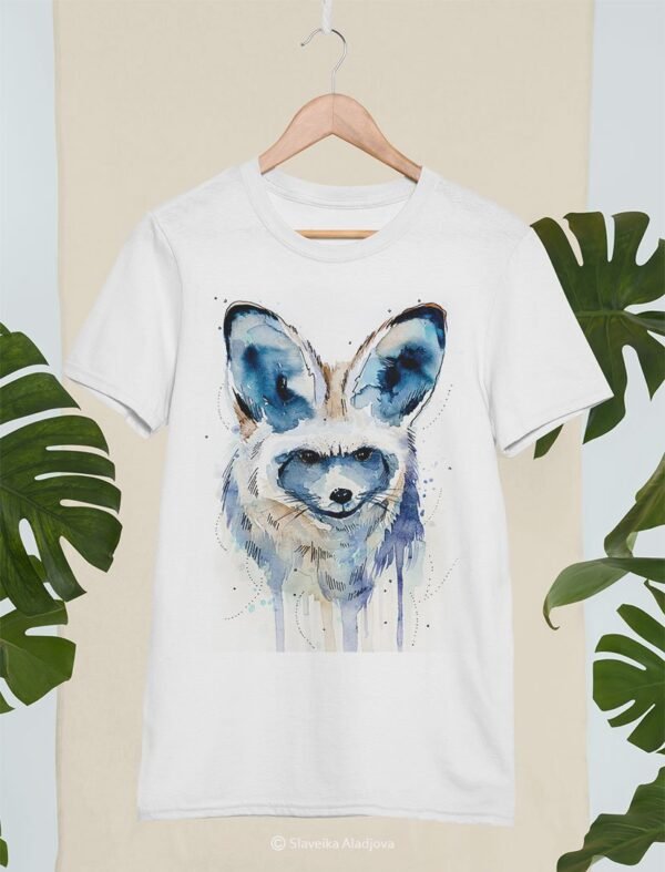 Bat-eared fox art T-shirt