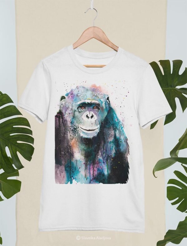 Chimp Chimpanzee art T-shirt
