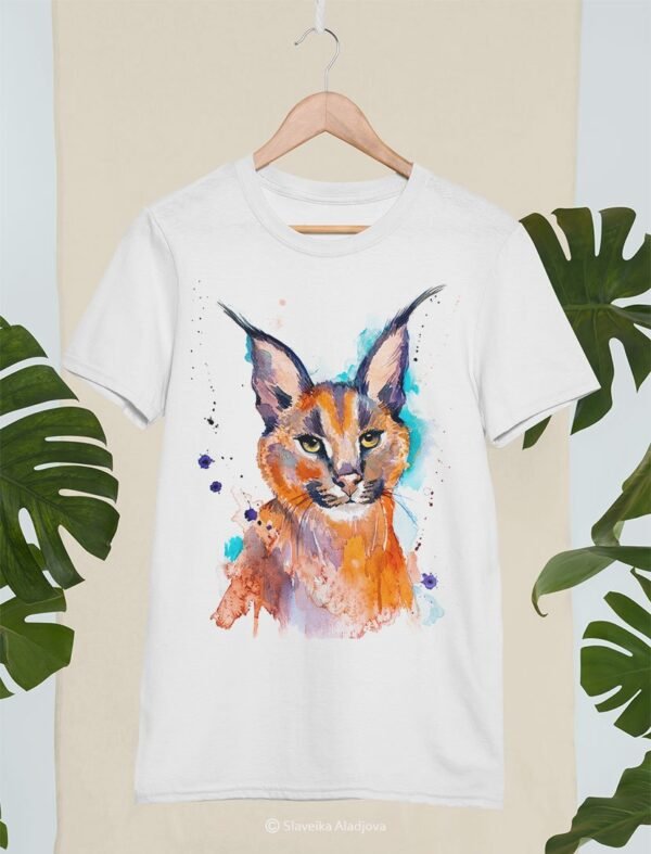 Caracal art T-shirt