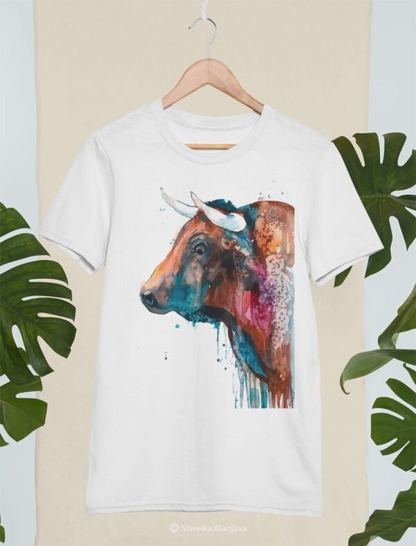 Brown Bull art T-shirt