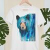 Blue American black bear art T-shirt