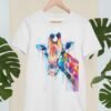 Giraffe art T-shirt