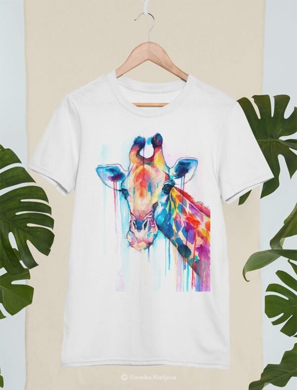 Giraffe art T-shirt