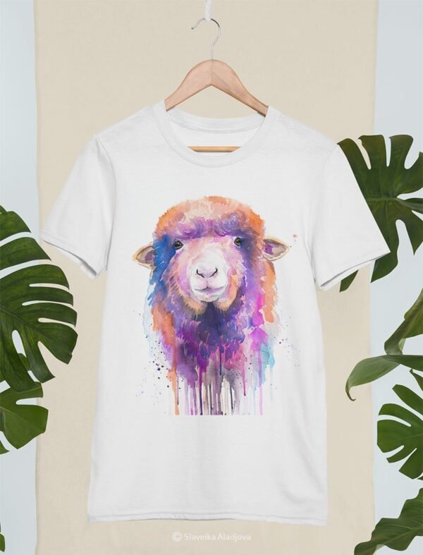 Colorful Sheep art T-shirt