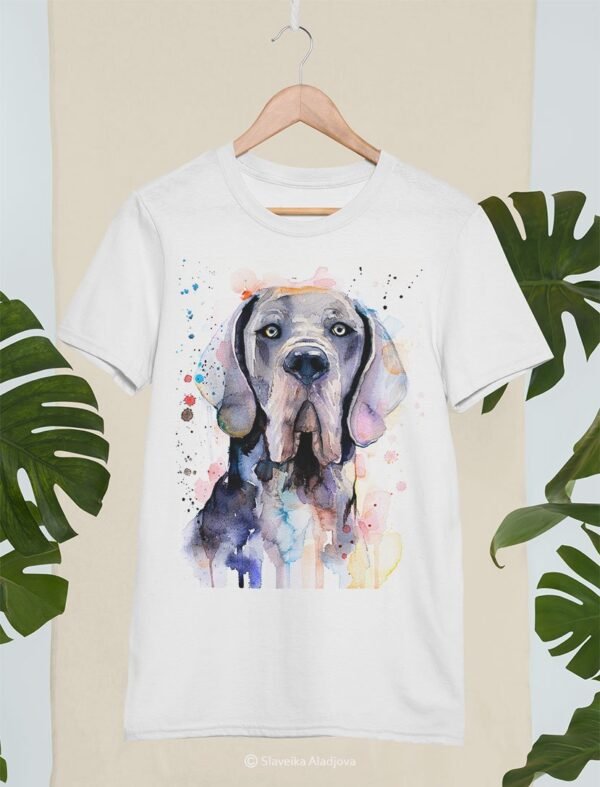 Blue Great Dane art T-shirt