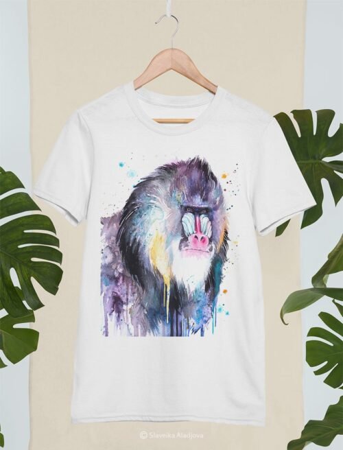 Mandrill art T-shirt