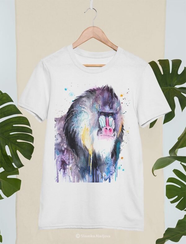 Mandrill art T-shirt