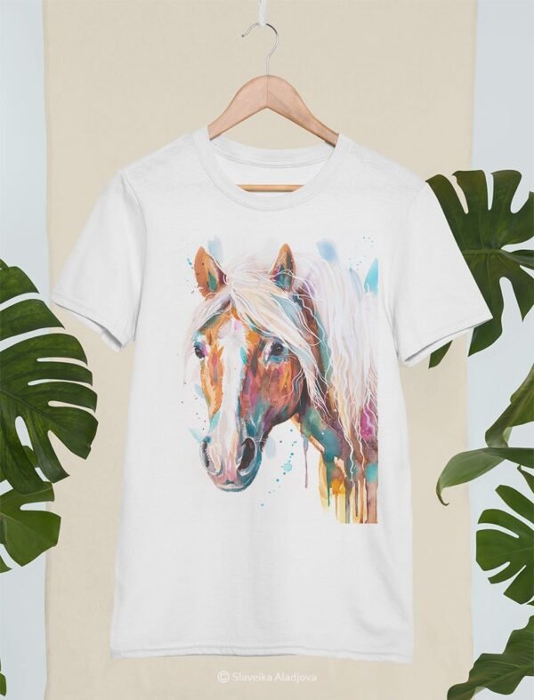 Haflinger horse, Avelignese art T-shirt
