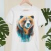Grizzly bear art T-shirt