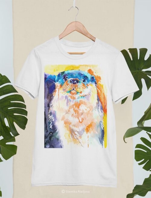 River Otter art T-shirt