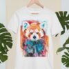 Red Panda art T-shirt