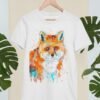 Red Fox art T-shirt