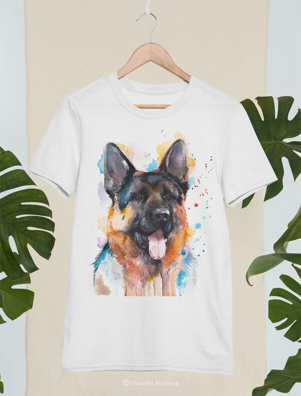 German Shepherd North art T-shirt