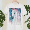 White horse art T-shirt