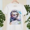 Three-toed sloth art T-shirt Three-toed sloth art T-shirt