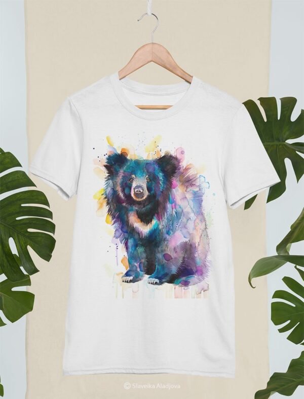 Sloth bear art T-shirt